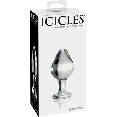 Icicles Nr. 25 Glas-Analplug - 9cm - Transparent - Sextoy Icicles Nr. 25 Glas-Analplug - 9cm - Transparent - Sextoy