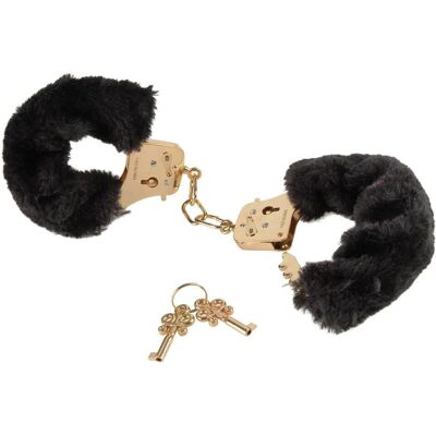 Fetish Fantasy Gold Zwarte Furry Handschoenen - Handschellen Fetish Fantasy Gold Zwarte Furry Handschoenen - Handschellen