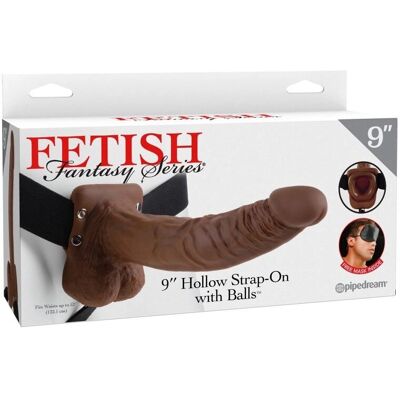 Fetish Fantasy Series 9" Hohlgurt mit Hoden - Strap-on Fetish Fantasy Series 9" Hohlgurt mit Hoden - Strap-on