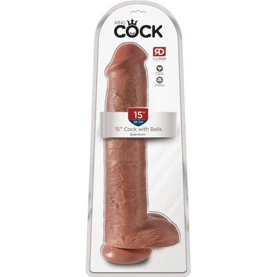 King Cock Dildo - Realistisch 34cm - Sexspielzeug King Cock Dildo - Realistisch 34cm - Sexspielzeug