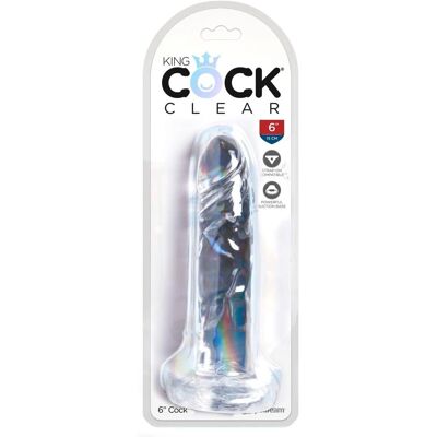 Pipedream King Cock Clear - Realistischer Vibrator mit Saugbasis Pipedream King Cock Clear - Realistischer Vibrator mit Saugbasis
