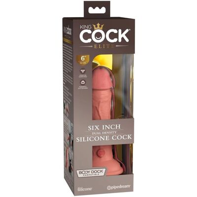 King Cock Elite Doppeldichte 6" Silikon Gummipenis - 15,5cm King Cock Elite Doppeldichte 6" Silikon Gummipenis - 15,5cm