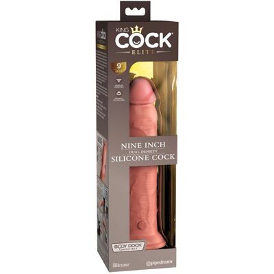 King Cock Elite Doppel-Dichte Silikon-Dildo - 23cm King Cock Elite Doppel-Dichte Silikon-Dildo - 23cm