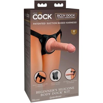 King Cock Elite Verstelbaar Strap-On Kit - Realistisch siliconen dildo King Cock Elite Verstelbaar Strap-On Kit - Realistisch siliconen dildo