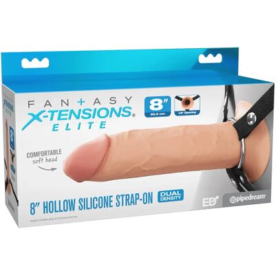Fantasy Imbracatura in silicone vuoto da 8 pollici - Gioco erotico Fantasy Imbracatura in silicone vuoto da 8 pollici - Gioco erotico