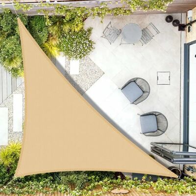 AXT - SHADE - Triangulaire - 5x5x7m - voile d'ombrage - Publicité AXT - SHADE - Triangulaire - 5x5x7m - voile d'ombrage - Publicité