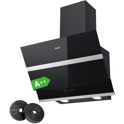 Hotte murale inclinée 60 cm Noir - Hotte - Publicité Hotte murale inclinée 60 cm Noir - Hotte - Publicité