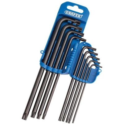 Draper 33748 Extra Long Torx/Tx-Star Allen Key Set - 9 Pieces Draper 33748 Extra Long Torx/Tx-Star Allen Key Set - 9 Pieces