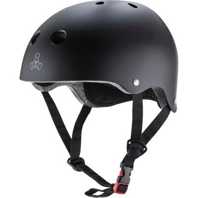 Casque Double Certifié Triple Eight - Noir Mat - Sécurité pour Inline - Publicité Casque Double Certifié Triple Eight - Noir Mat - Sécurité pour Inline - Publicité