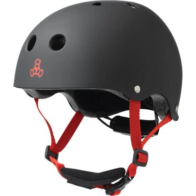 Triple Eight Lil 8 Helmet - Black Rubber - Cycling, Skate, Scooter Triple Eight Lil 8 Helmet - Black Rubber - Cycling, Skate, Scooter