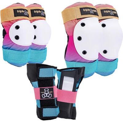 Triple Eight Sunset 3-Pack Protective Gear Set - Unisex Triple Eight Sunset 3-Pack Protective Gear Set - Unisex