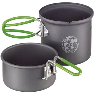 Set di pentole da campeggio Optimus Terra Solo 0,6L - Grigio Set di pentole da campeggio Optimus Terra Solo 0,6L - Grigio