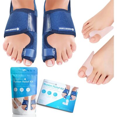 Kit de Correcteurs de Hallux Valgus Jour & Nuit - Support - Publicité Kit de Correcteurs de Hallux Valgus Jour & Nuit - Support - Publicité