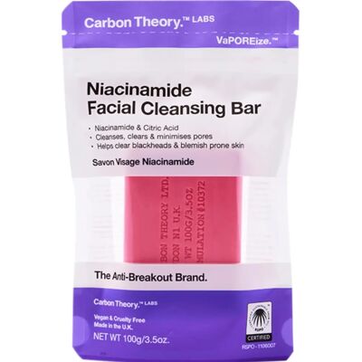 Carbon Theory Niacinamide Bază de curățare facială - Roz - 100 g Carbon Theory Niacinamide Bază de curățare facială - Roz - 100 g