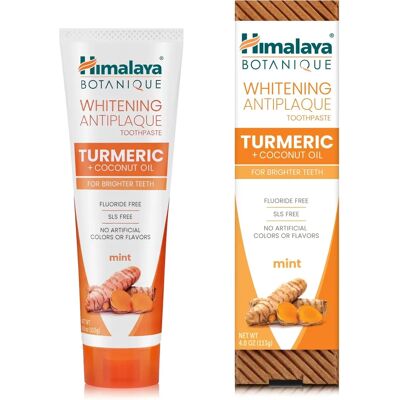Himalaya Botanique Bleaching Zahnpasta Mit Kurkuma Und Minze (113 g) Himalaya Botanique Bleaching Zahnpasta Mit Kurkuma Und Minze (113 g)
