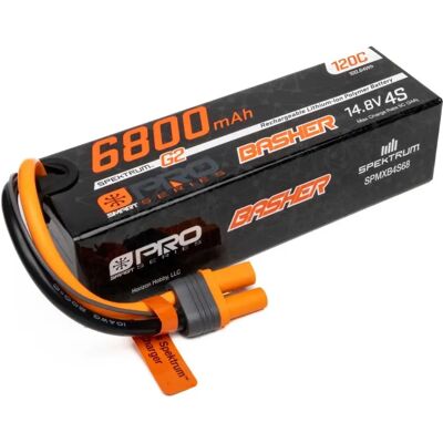 Spektrum 14.8V 6800mAh 120C 4S Smart G2 Pro Basher Lipo Batterij - LiPo Battery Spektrum 14.8V 6800mAh 120C 4S Smart G2 Pro Basher Lipo Batterij - LiPo Battery