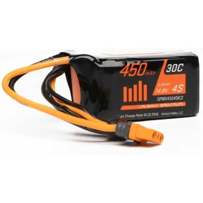 Batteria LiPo 14.8V 450mAh 4S di Spektrum - Potenza Compatta per Modelli Micro Batteria LiPo 14.8V 450mAh 4S di Spektrum - Potenza Compatta per Modelli Micro