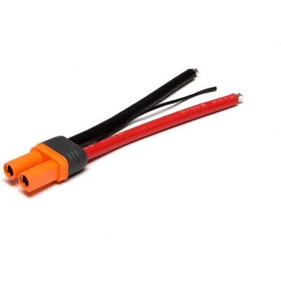 Spektrum IC5 Battery Connector - 4-inch 10 AWG Wires - RC Cable & Plug Spektrum IC5 Battery Connector - 4-inch 10 AWG Wires - RC Cable & Plug