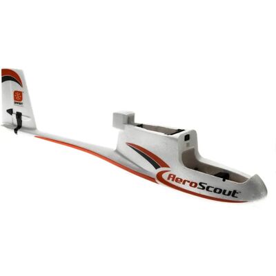 Hobbyzone - AeroScout Fuselage met Servo's voor Elevatie en Richting Hobbyzone - AeroScout Fuselage met Servo's voor Elevatie en Richting
