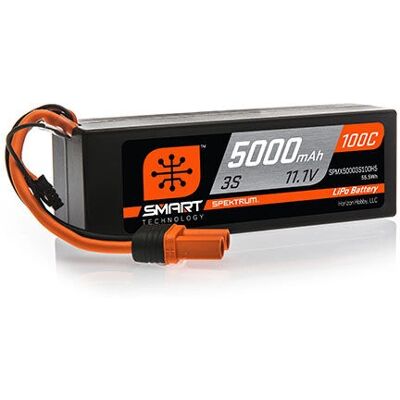 Spektrum SPMX50003S100H5 Smart RC LiPo Batteri - 3S 5000mAh 11.1V 100C Spektrum SPMX50003S100H5 Smart RC LiPo Batteri - 3S 5000mAh 11.1V 100C