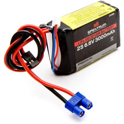 Spektrum 3000mAh 6,6V LiFe RC-mottagarbatteri - RC Batteri Spektrum 3000mAh 6,6V LiFe RC-mottagarbatteri - RC Batteri