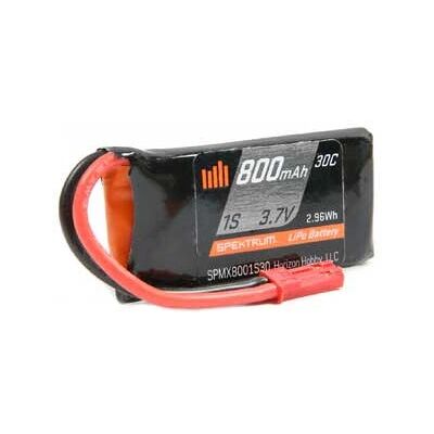 Spektrum SPMX8001S30 1S 3,7V 800mAh LiPo RC-akku Spektrum SPMX8001S30 1S 3,7V 800mAh LiPo RC-akku