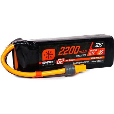 Spektrum Smart G2 2200mAh 3S 11.1V LiPo Battery - RC Model Accessory Spektrum Smart G2 2200mAh 3S 11.1V LiPo Battery - RC Model Accessory