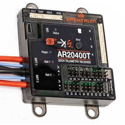 Ricevitore PowerSafe a 20 canali Spektrum AR20400T Ricevitore PowerSafe a 20 canali Spektrum AR20400T