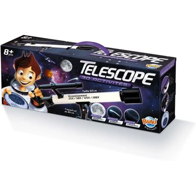 Buki TS007B Weiß Teleskop - 30 Aktivitäten für Kinder Buki TS007B Weiß Teleskop - 30 Aktivitäten für Kinder