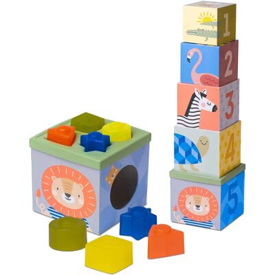 GiraffeKids Taf Toys Afrikanische Tierpyramide - Lernspielzeug GiraffeKids Taf Toys Afrikanische Tierpyramide - Lernspielzeug
