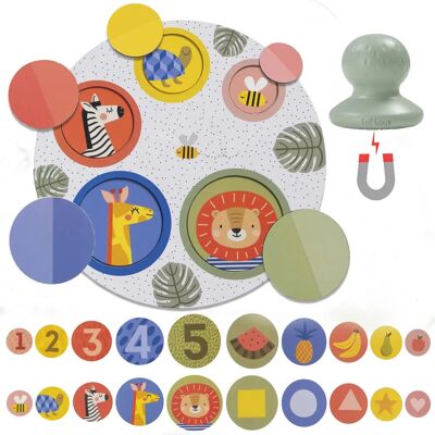 Puzzle Magnetico Peek-A-Boo di Taf Toys - 12885 Puzzle Magnetico Peek-A-Boo di Taf Toys - 12885