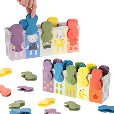 Klamry z Królikiem - TAF TOYS Edukacyjna Gra Klamry z Królikiem - TAF TOYS Edukacyjna Gra