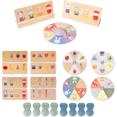 Bingo Coniglio in Legno di Taf Toys - Gioco Educativo Bingo Coniglio in Legno di Taf Toys - Gioco Educativo