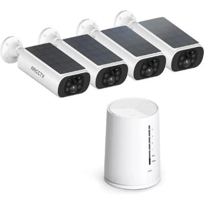 ANRAN 4MP Kit - 4 caméras - solaire - carte SD 64 Go - Ensemble de caméras de surveillance - Publicité ANRAN 4MP Kit - 4 caméras - solaire - carte SD 64 Go - Ensemble de caméras de surveillance - Publicité