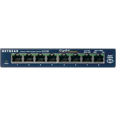 Netgear GS108GE 8-Port unmanaged Gigabit Ethernet Switch - Netzwerkswitch Netgear GS108GE 8-Port unmanaged Gigabit Ethernet Switch - Netzwerkswitch