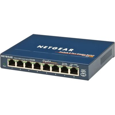 NETGEAR GS108 8-Port Gigabit Ethernet Switch - Switch NETGEAR GS108 8-Port Gigabit Ethernet Switch - Switch
