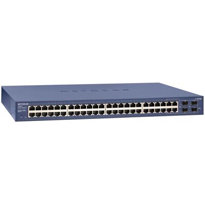 Netgear GS748T Managed Gigabit Ethernet Switch - Blau Netgear GS748T Managed Gigabit Ethernet Switch - Blau