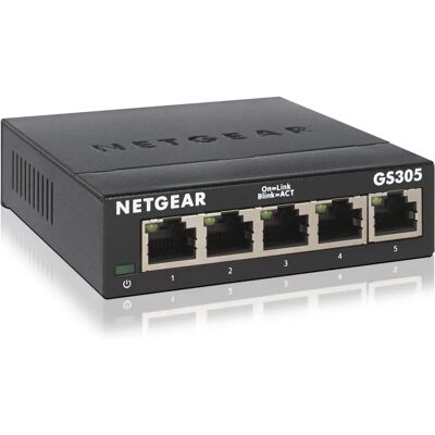 NETGEAR GS305 Unverwalteter L2 Gigabit Ethernet - Switch NETGEAR GS305 Unverwalteter L2 Gigabit Ethernet - Switch