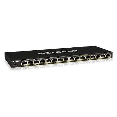 NETGEAR GS316P Ei-hallittu Gigabit Ethernet -kytkin - Musta NETGEAR GS316P Ei-hallittu Gigabit Ethernet -kytkin - Musta