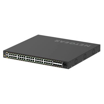 NETGEAR GSM4248P-100EUS Hallittu Gigabit Ethernet -kytkin - PoE Musta NETGEAR GSM4248P-100EUS Hallittu Gigabit Ethernet -kytkin - PoE Musta