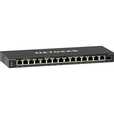 Netgear GS316EP 16-porttinen Managed Gigabit Ethernet Switch - Musta Netgear GS316EP 16-porttinen Managed Gigabit Ethernet Switch - Musta