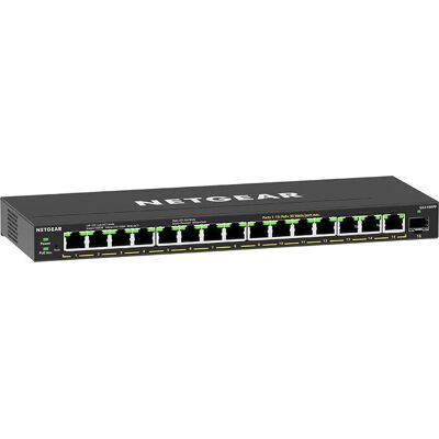 NETGEAR GS316EPP Managed Gigabit Ethernet Switch - Black NETGEAR GS316EPP Managed Gigabit Ethernet Switch - Black
