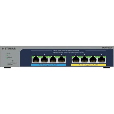 NETGEAR Ultra60 PoE++ Multi-Gigabit Ethernet Switch - Managed, Grau NETGEAR Ultra60 PoE++ Multi-Gigabit Ethernet Switch - Managed, Grau