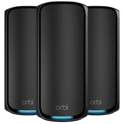 Netgear Rbe973sb WiFi 7 Mesh System - Tri-Band, 3 Units Netgear Rbe973sb WiFi 7 Mesh System - Tri-Band, 3 Units