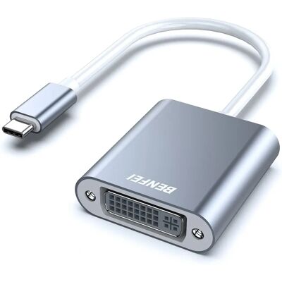Adaptador Benfei USB 3.1 (USB-C) para DVI-D - MacBook Thunderbolt 3 Adaptador Benfei USB 3.1 (USB-C) para DVI-D - MacBook Thunderbolt 3