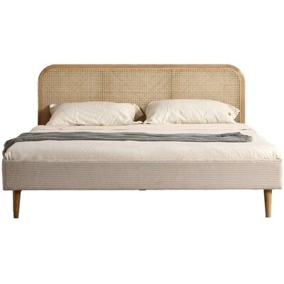 Homifab - Dalia - Beige - 140x190 cm - Lit - Publicité Homifab - Dalia - Beige - 140x190 cm - Lit - Publicité