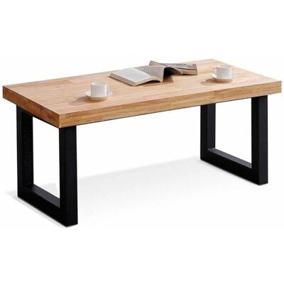 Mesa de centro Home Heavenly Darek - Estilo industrial, Madera, Patas en U Mesa de centro Home Heavenly Darek - Estilo industrial, Madera, Patas en U