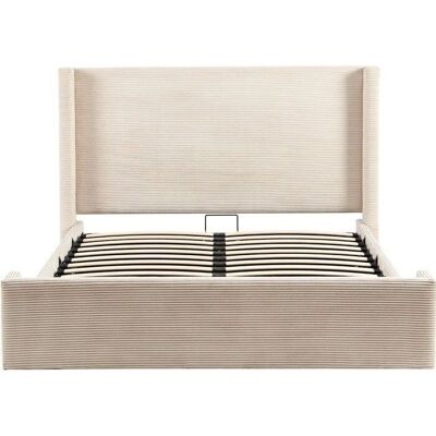 Elma - Elma 140x190 - Beige - 140x190 - Lit coffre - Publicité Elma - Elma 140x190 - Beige - 140x190 - Lit coffre - Publicité
