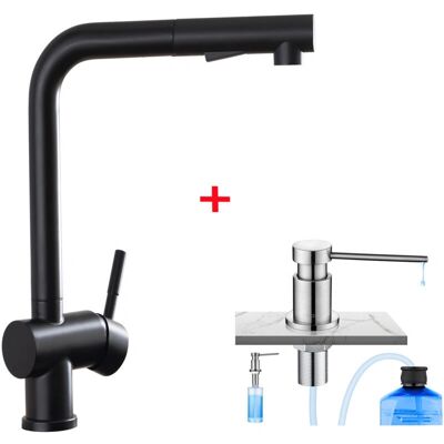 Cecipa Grifo de Cocina de Acero Inoxidable con Temperatura Ajustable y Dispensador - Fregadero Cecipa Grifo de Cocina de Acero Inoxidable con Temperatura Ajustable y Dispensador - Fregadero