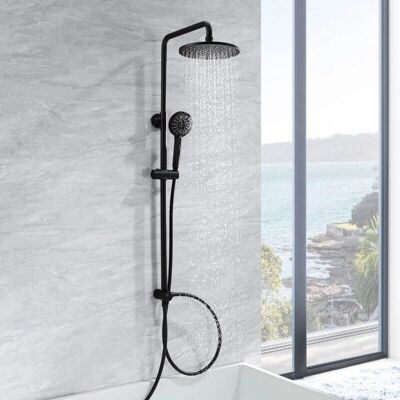 Set Doccia in Acciaio Inox - Testa Rotonda 22cm, 3 Modalità Set Doccia in Acciaio Inox - Testa Rotonda 22cm, 3 Modalità